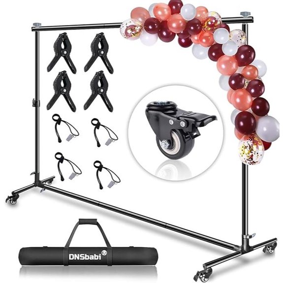 Heavy Duty Background Stand with Wheels 10x7ft