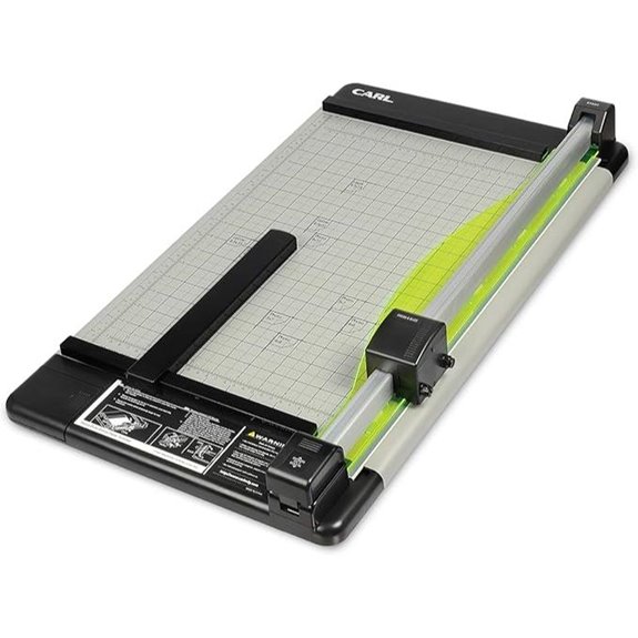 CARL Heavy Duty Rotary Paper Trimmer - 12238 Black/Silver 18inch