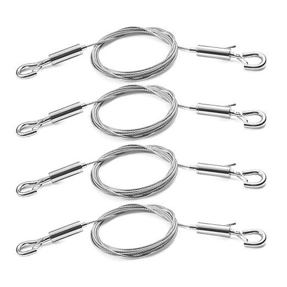 Heavy Duty Stainless Steel Picture Hanging Wire (4 Pack)