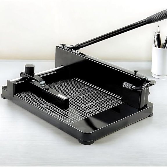 Heavy Duty 12 Paper Cutter 400 Sheets Steel Guillotine
