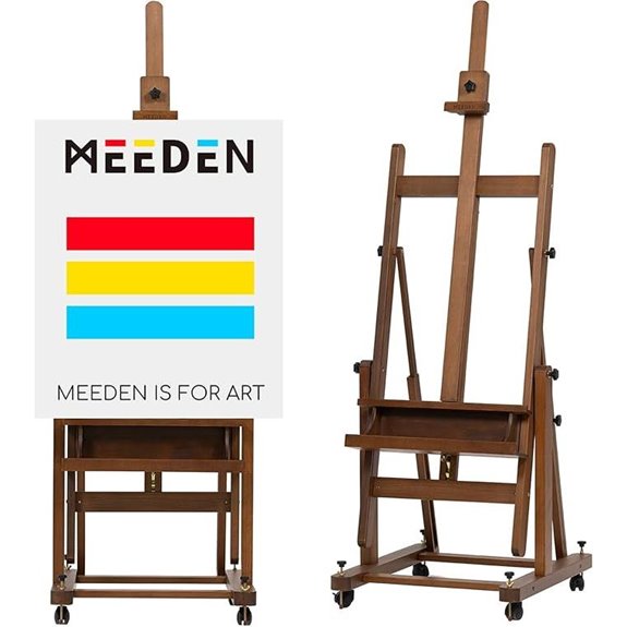 heavy duty wheeled artist easel