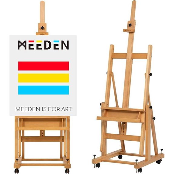 heavy duty wooden artist easel