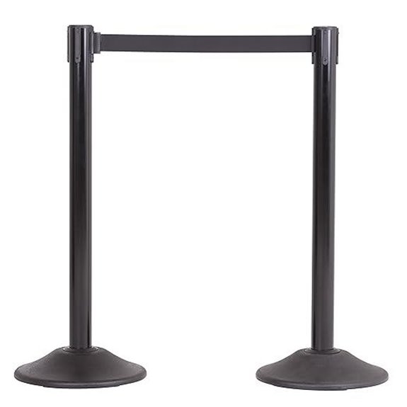 Heavy Duty Steel Crowd Control Stanchions 2 Pack