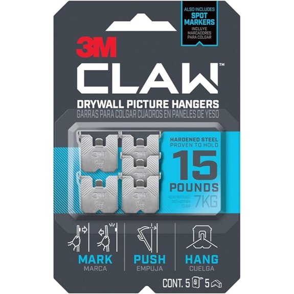3M Claw Heavyweight Drywall Picture Hangers (5 Pack)