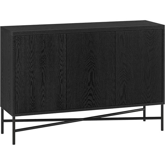 Henn&Hart 48 Fluted Sideboard Buffet Cabinet