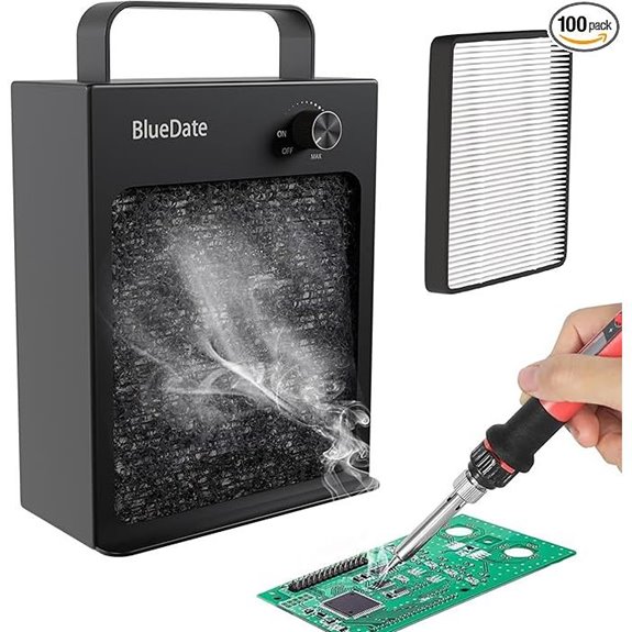 HEPA Solder Fume Extractor Fan with Filter