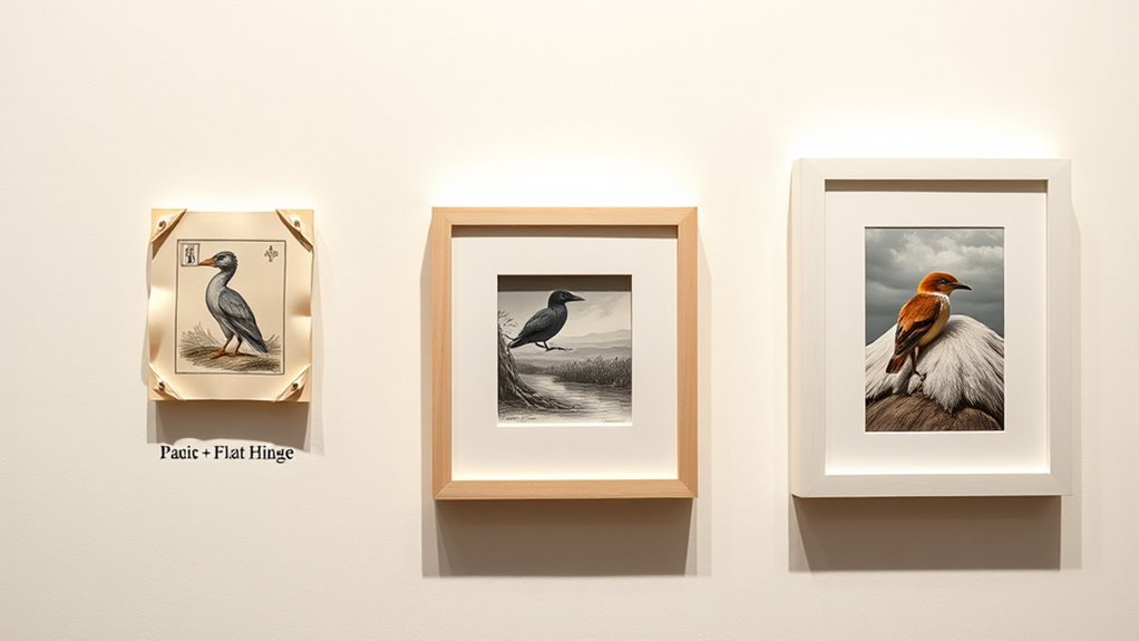 hinge mounting preserves artwork