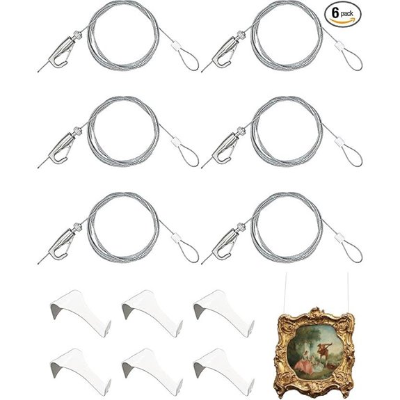 Picture Hanging Kit with Hooks and Cords
