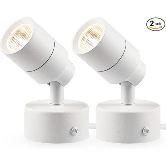 SUNVIE 2 Pack Indoor LED Uplights with Foot Switch
