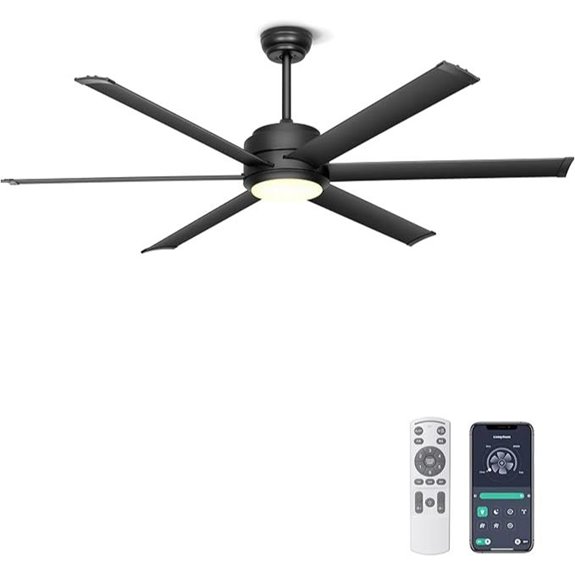 Ohniyou 60 Industrial Ceiling Fan with Lights