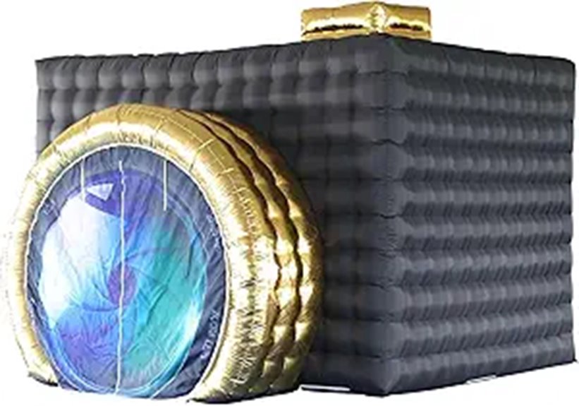 inflatable booth with lighting