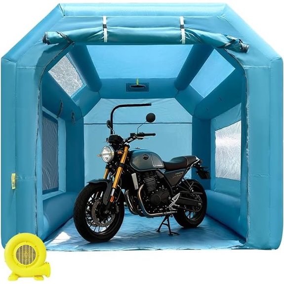 OZIS Inflatable Paint Booth with Air Filter System