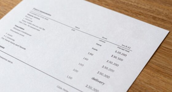 interpreting art invoice items