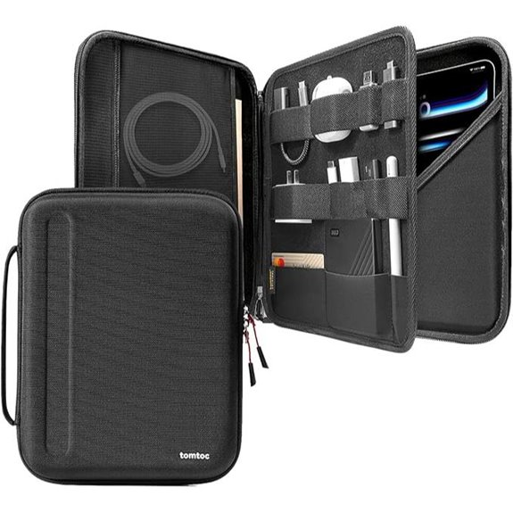 tomtoc 13-Inch iPad Pro/Air Portfolio Case with Accessories