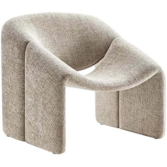 Modway Vivi Khaki Chenille Lounge Armchair
