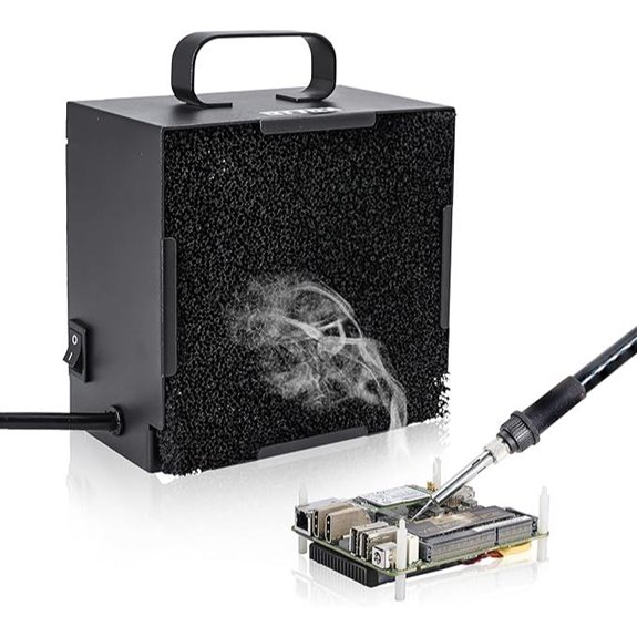 KOTTO Solder Smoke Absorber Fume Extractor Black