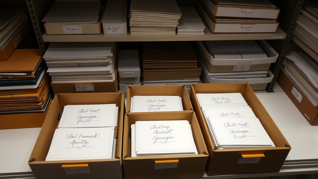 label organize track store