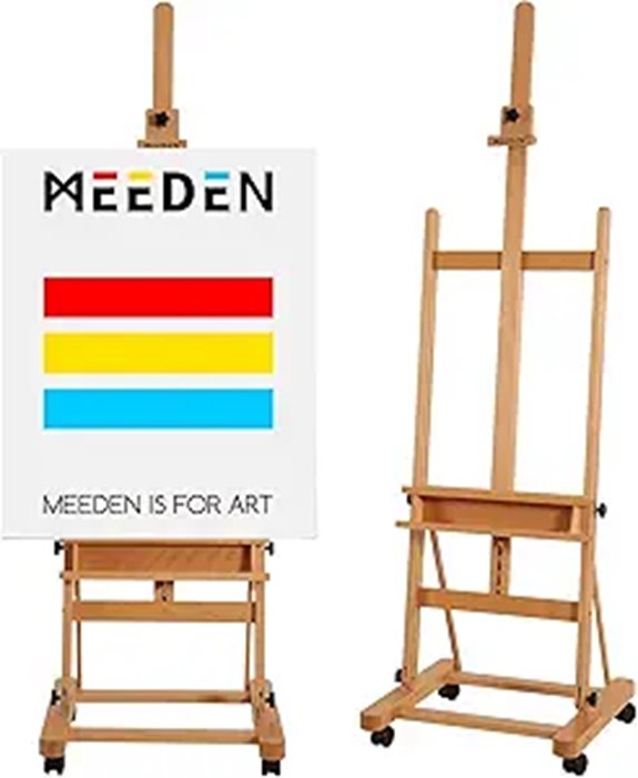 MEEDEN Large Beech Wood Artist Easel