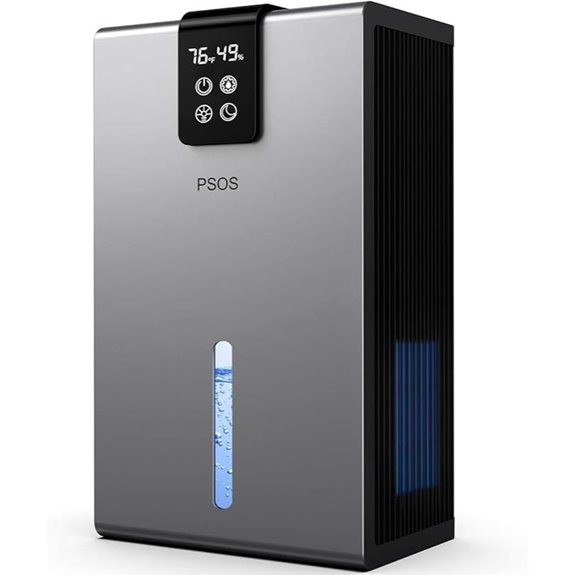 Dehumidifier with 98 OZ Tank Humidity Display Auto Shut