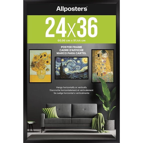 Trends International Poster Frame 24 x 36 Collector's Edition Black