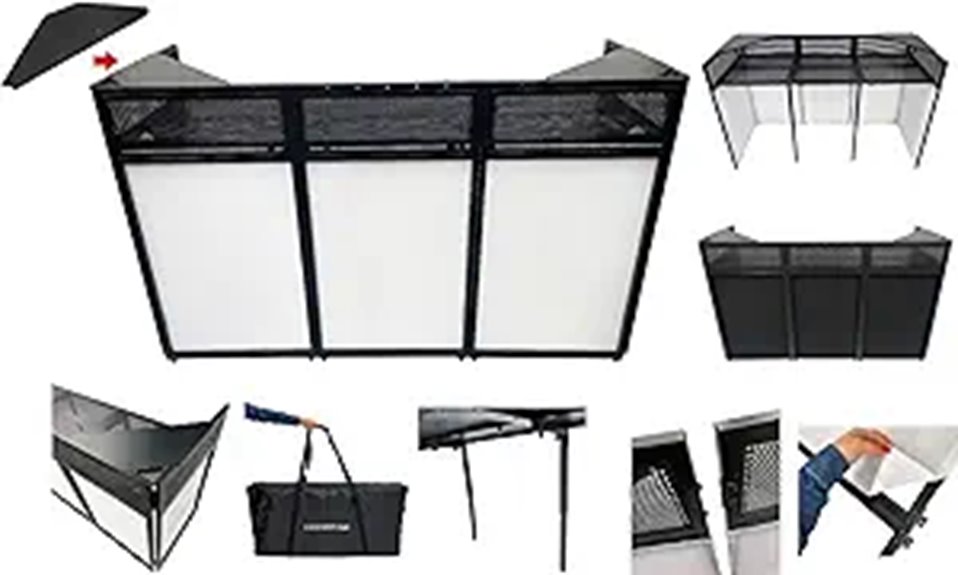 Mega 73 DJ Event Facade with Corner Tables