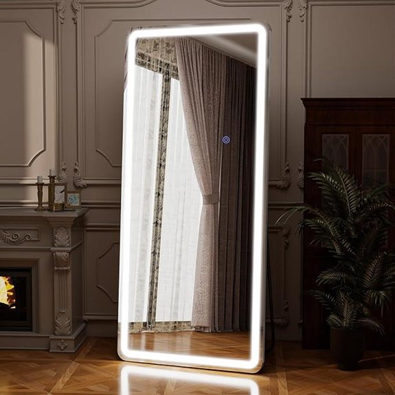 71 LED Full Length Mirror with Dimmable Lights