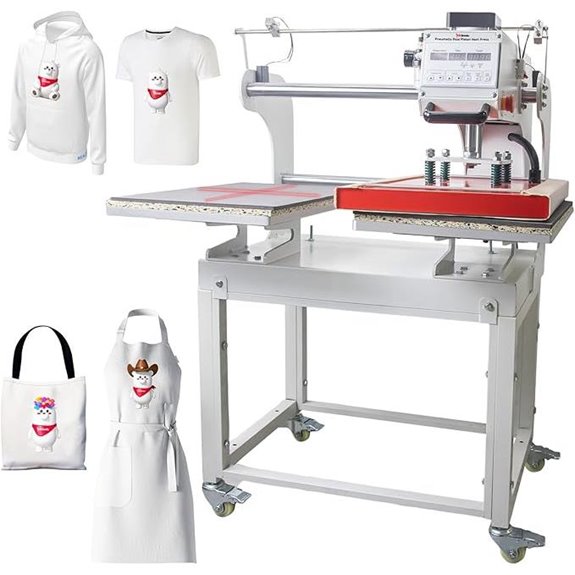 InkSonic 16x24 Pneumatic Heat Press with Stand