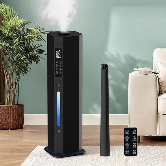 GloryAir 2.38Gal Top Fill Humidifier for Large Room