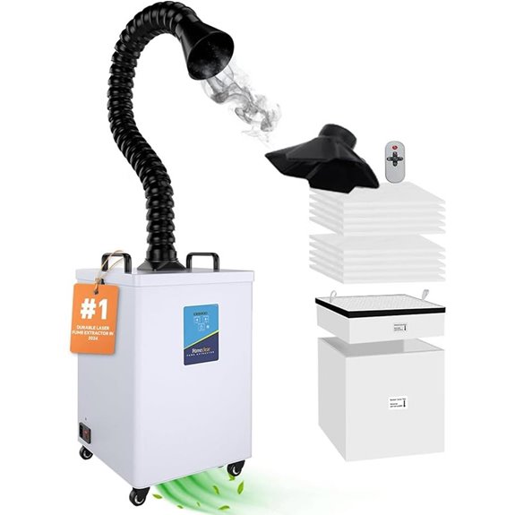 FumeClear FC-2002 Laser Fume Extractor with Filters