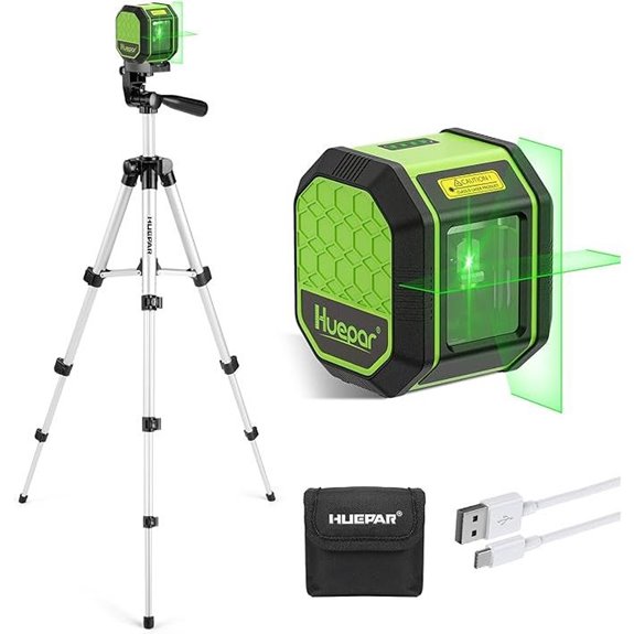 Huepar Laser Level with Tripod and Carrying Bag
