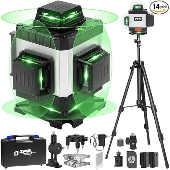 ZPD Laser Level with Tripod and 360° Lines