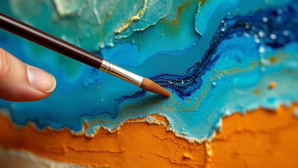 layered transparent color application