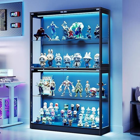 AMERLIFE RGB Display Cabinet with LED Lighting