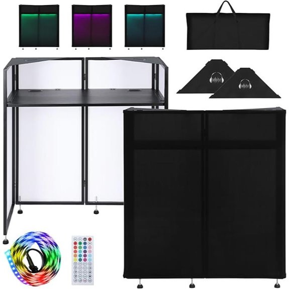led lit dj booth