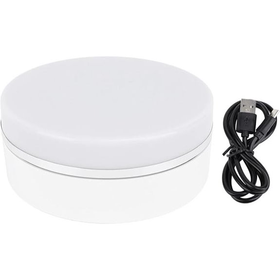 Rotating Display Stand with LED Lights and Adjustable Speed
