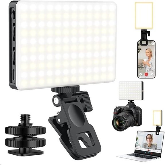 120 LED Selfie Light with Tripod and Rechargeable Battery