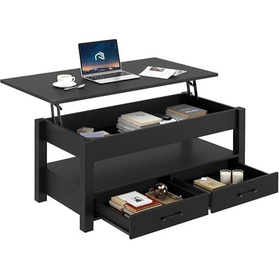 Rolanstar Lift Top Coffee Table with Storage