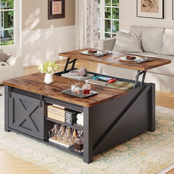 Sedeta 31.5 Lift Top Coffee Table with Storage