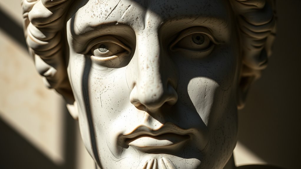 light reveals sculpture depth