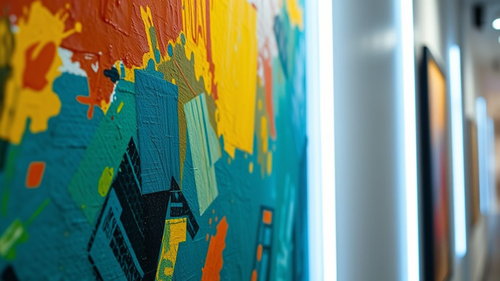 lighting enhances art depth