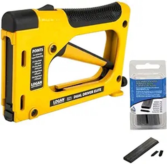 Logan Dual Point Driver Elite and F53 Flexible Point Strips Pack of 600