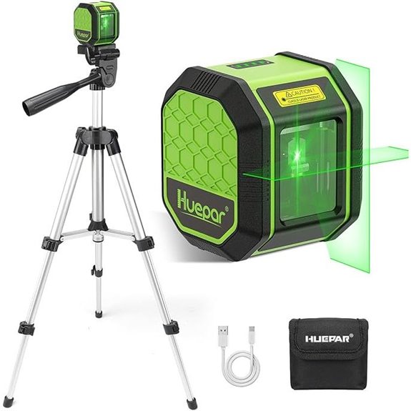 HUEPAR 100ft Laser Level with Tripod