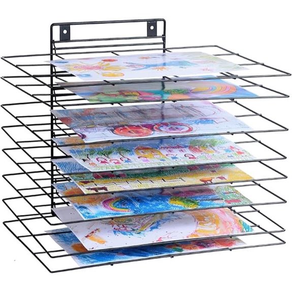 Premium Iron Art Drying Rack with Shelves