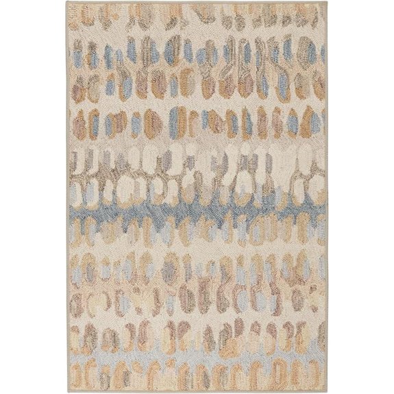 Paint Chip Machine Washable Area Rug 2'x3' Natural