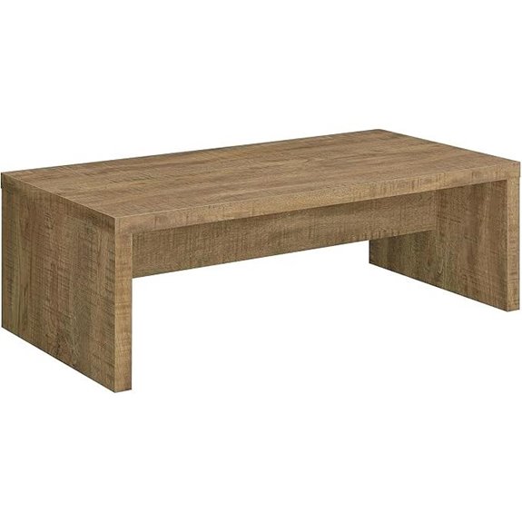 Coaster Mango Wood Coffee Table with Side Panels