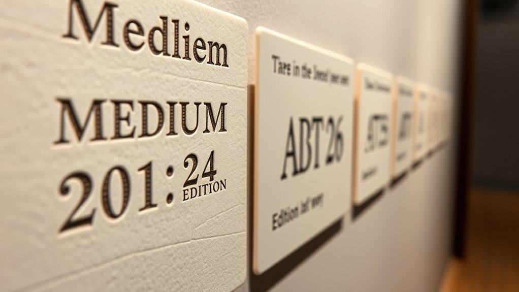 materials for wall labels