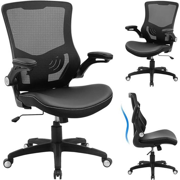 Ergonomic Office Chair with Mesh Back and Adjustable Lumbar