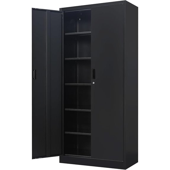 BESFUR 71 Metal Storage Cabinet with Shelves