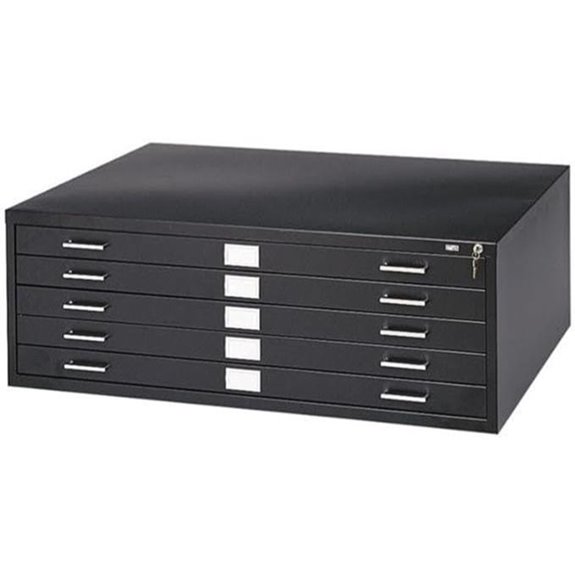 Pemberly Row Metal Flat Files Cabinet for Documents