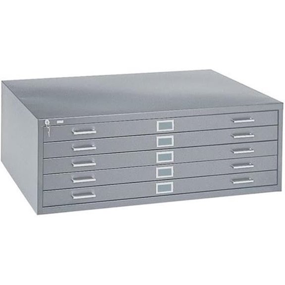 Pemberly Row 5-Drawer Metal Flat File Cabinet